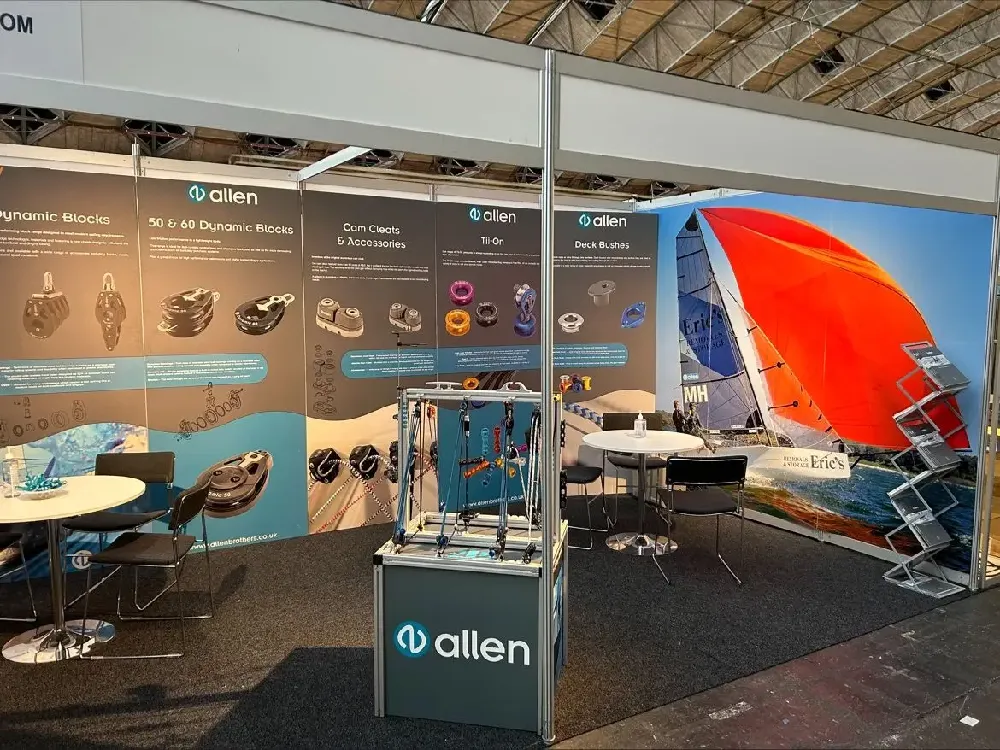 Allen Stand at METS with 16ft Skiff